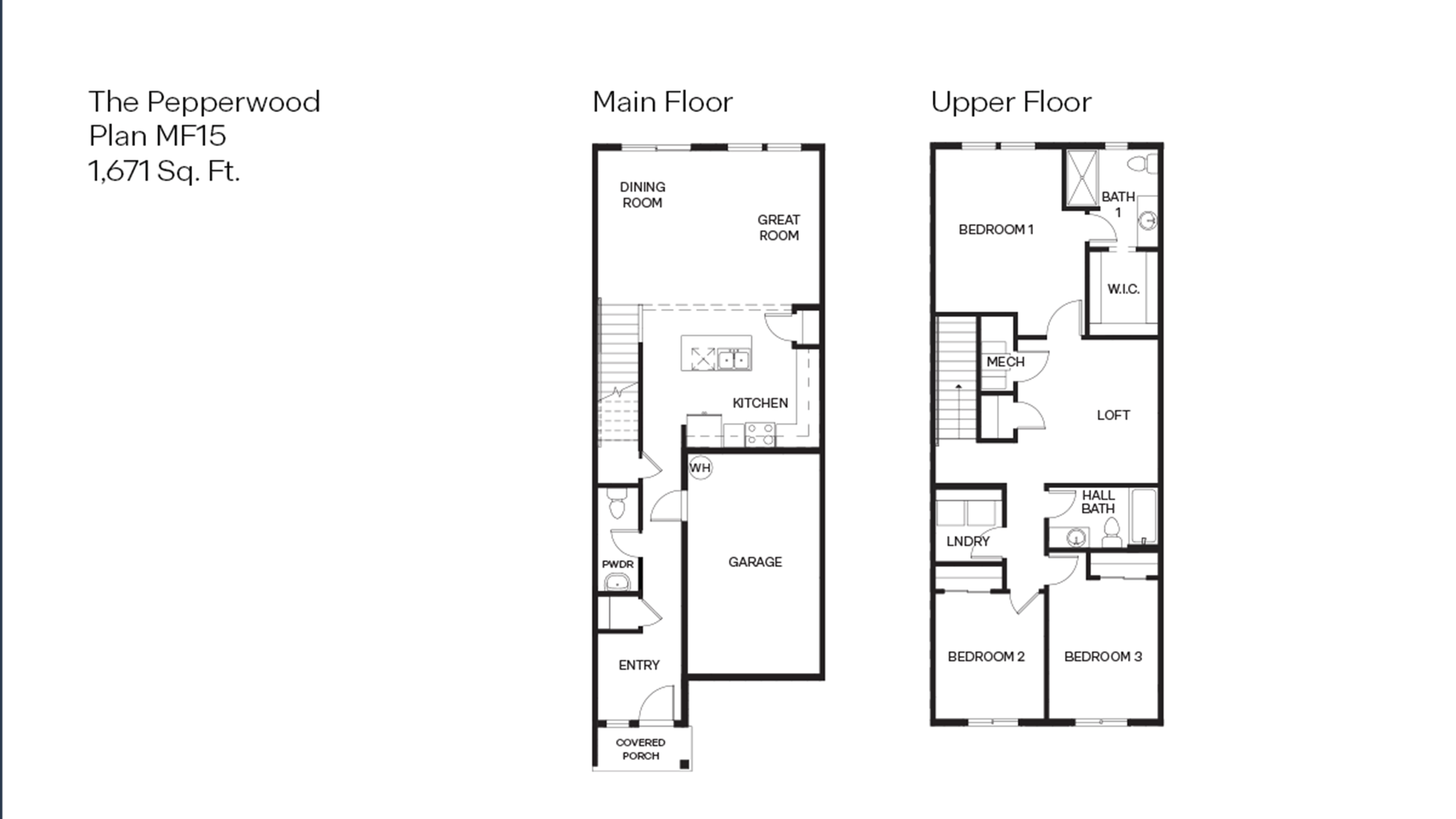 Pepperwood floor plan