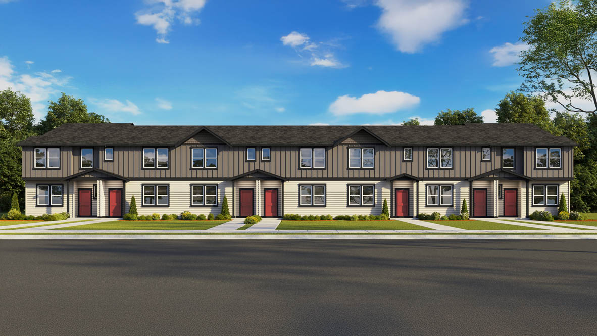 Ponderosa Woodbridge MA10 exterior rendering 7 plex elevation B