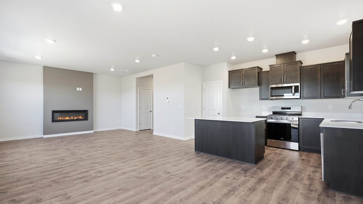 Stevens Ranch great room and kitchen