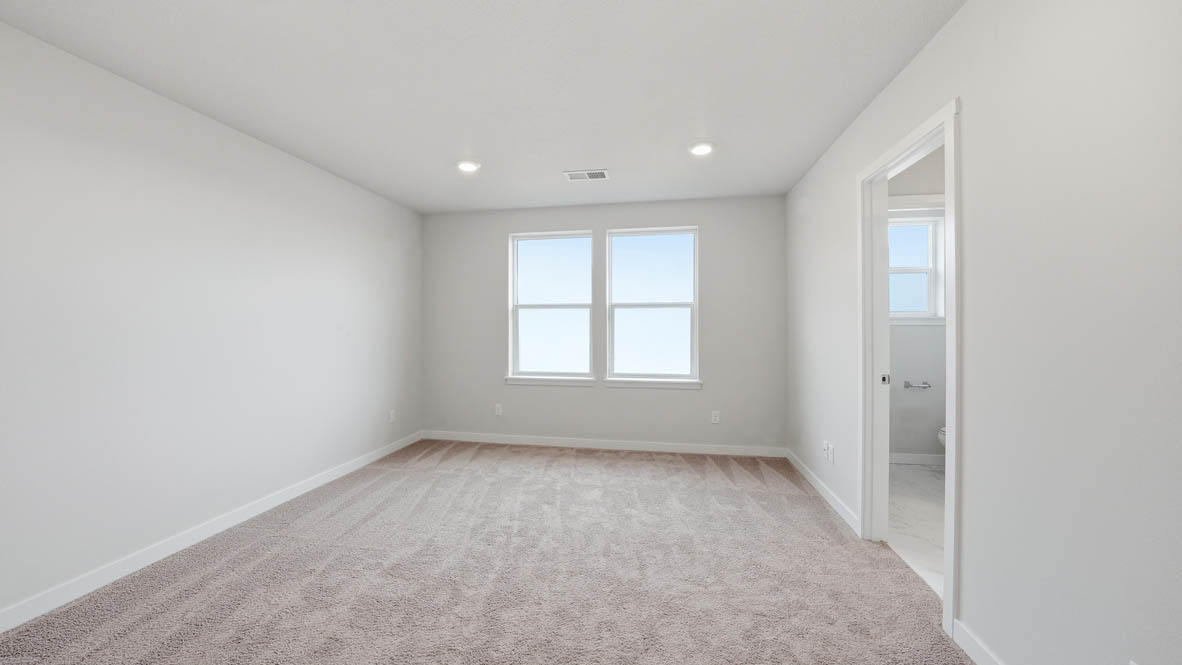 Stevens Ranch bedroom with carpet and a window