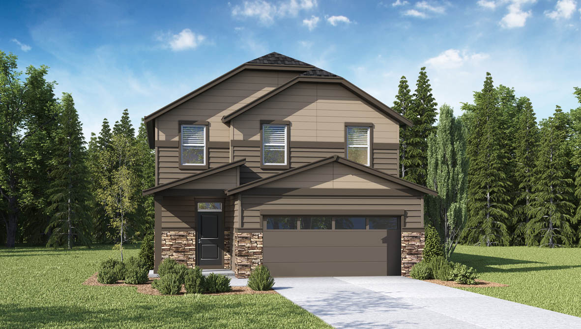 Stevens Ranch Newport S060 Exterior Rendering Ele F III