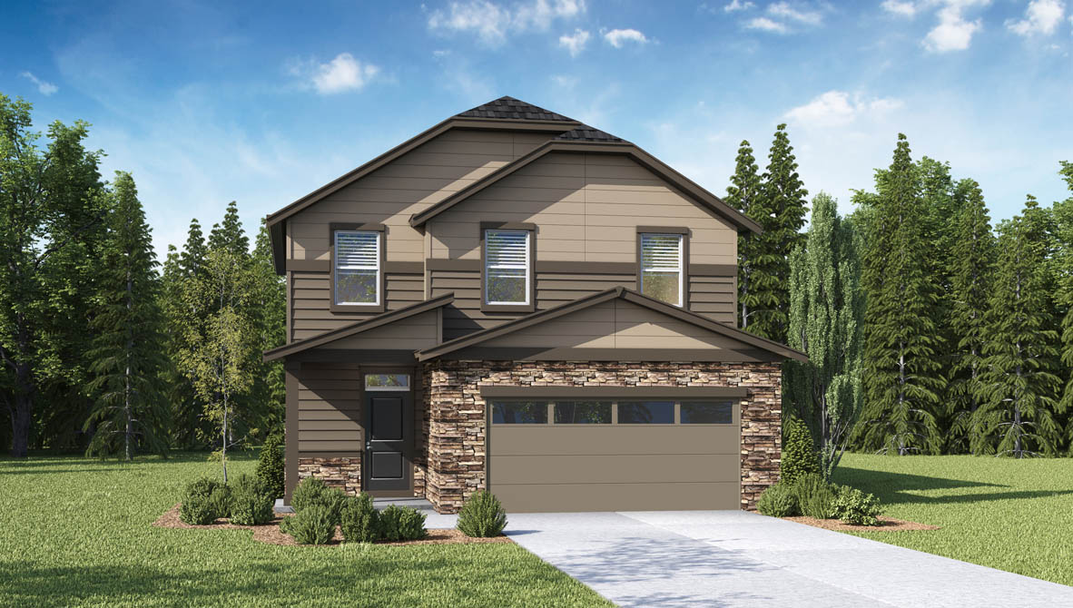 Stevens Ranch Newport S060 Exterior Rendering Ele F IV