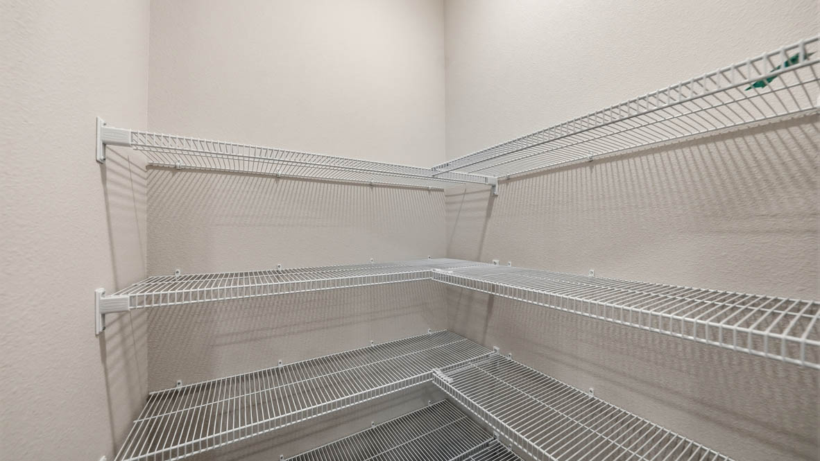 Stevens Ranch Pantry with wire shelving