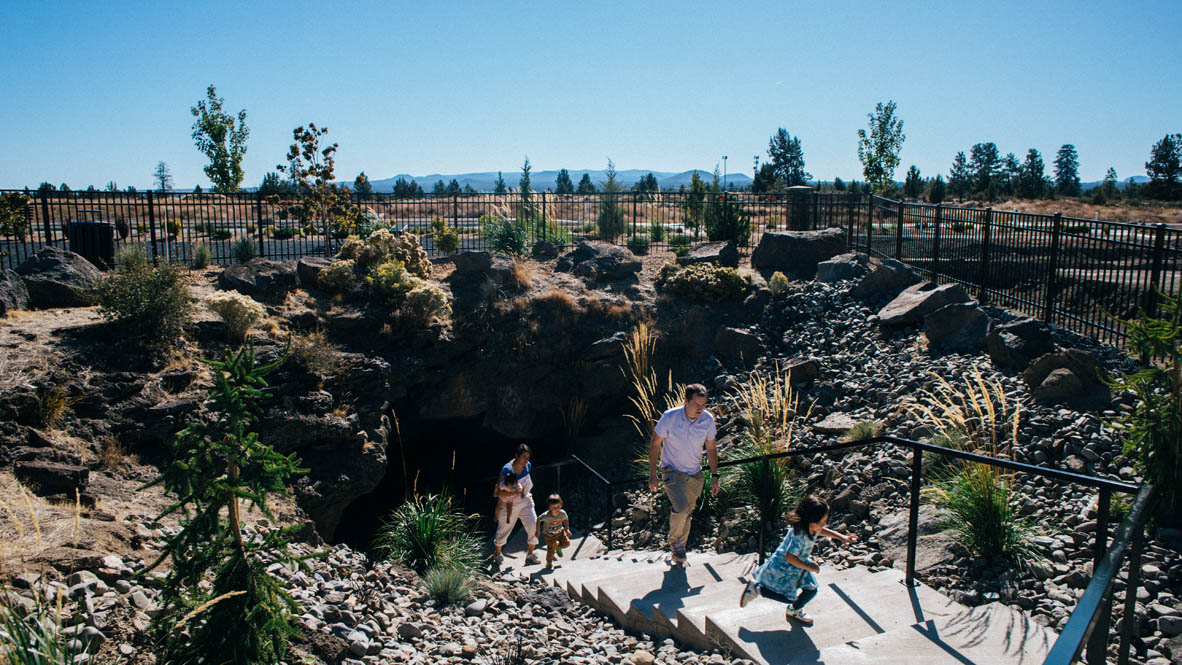 Stevens Ranch Playground lifestyle photo with cave
