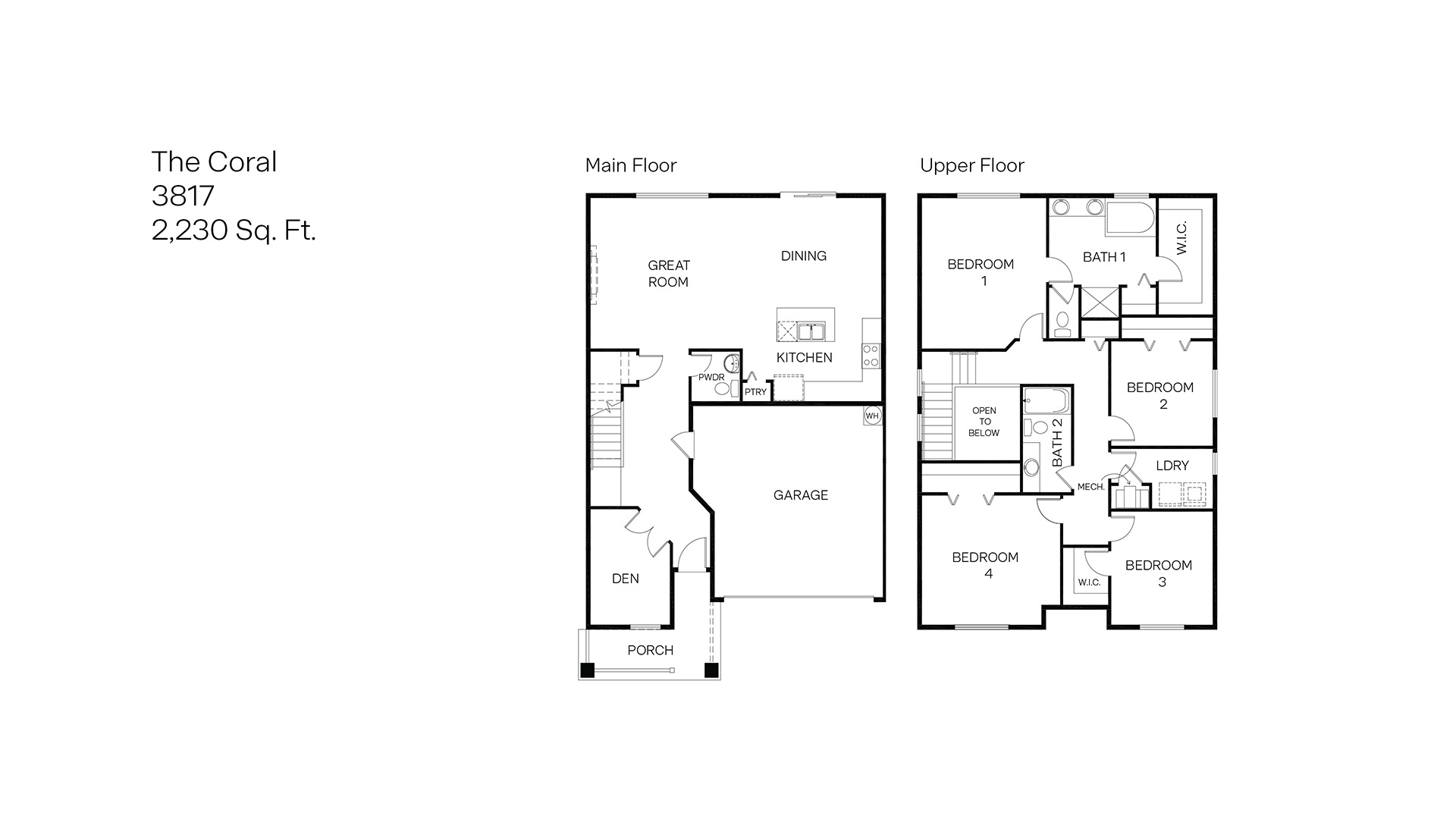 Stevens Ranch 3817 Coral Floor Plan