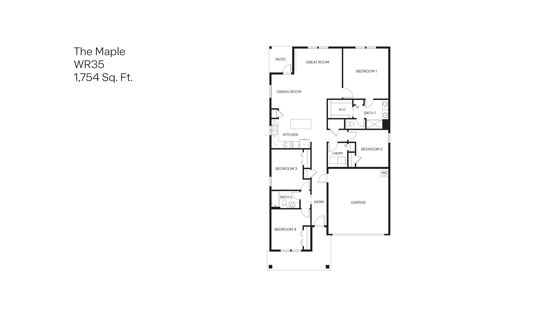 Stevens Ranch Maple WR35 Floor Plan