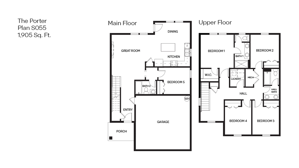 Monrovia S055 Floor Plan Porter