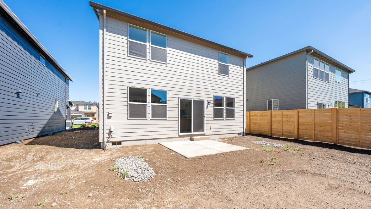 Monrovia backyard with dirt