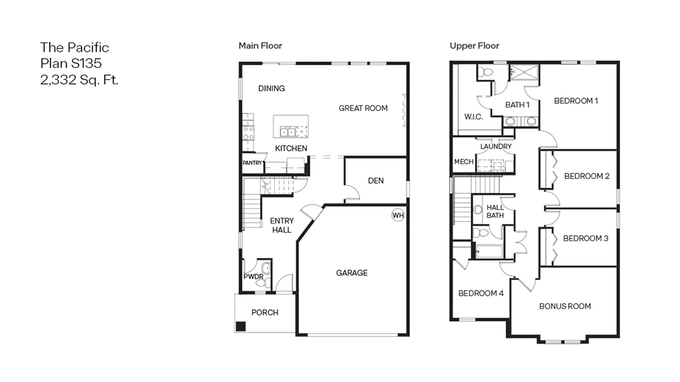Monrovia Pacific S135 Floor Plan