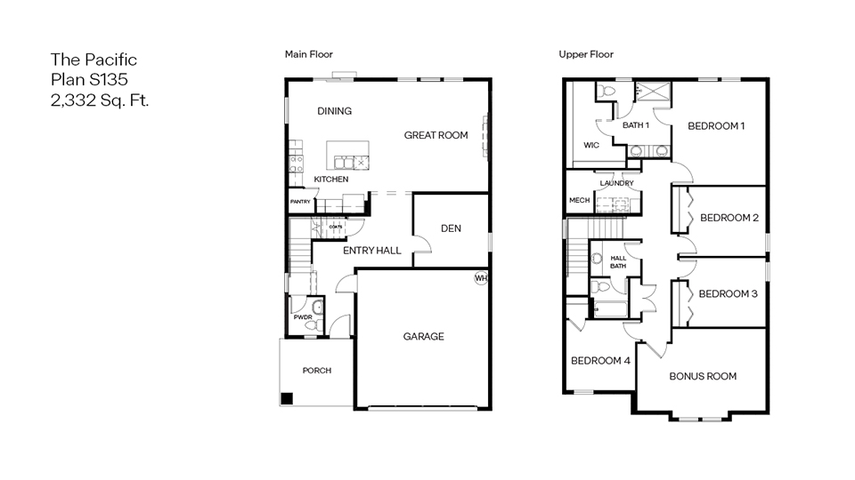 Monrovia Pacific S135 Floor Plan