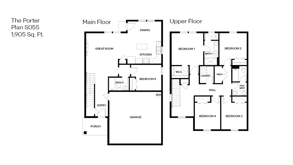Lowrie Estates Floor Plan S055 Porter