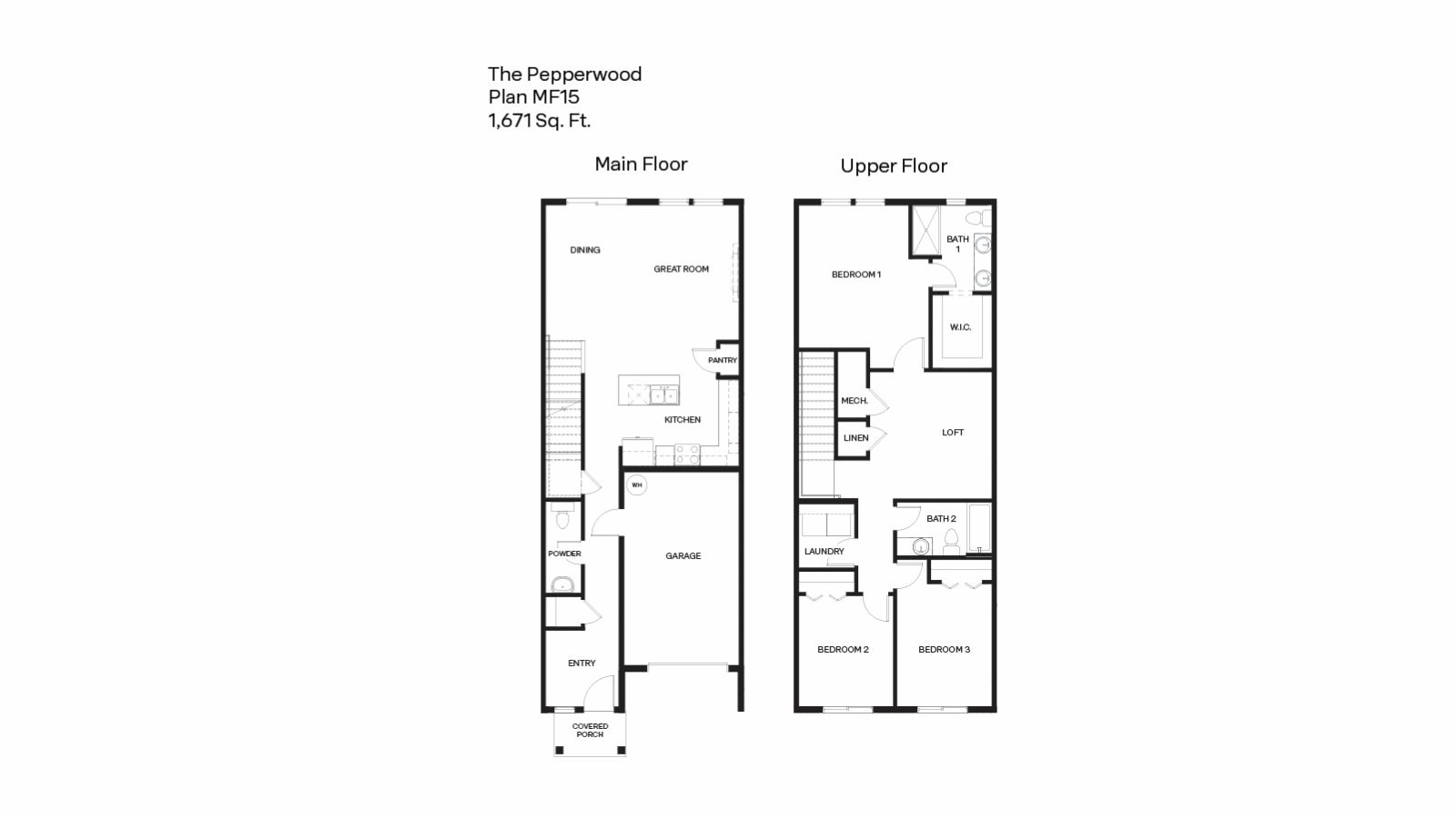 Pepperwood floor plan