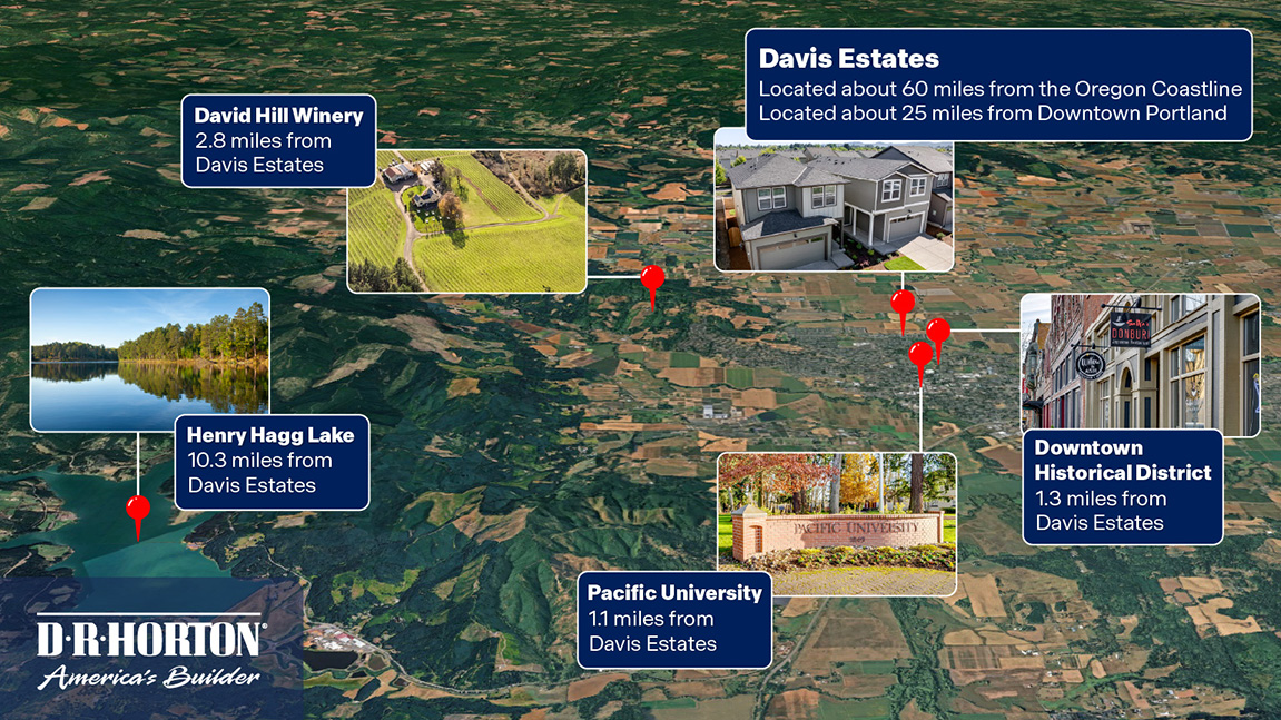 Davis Estates landmark map