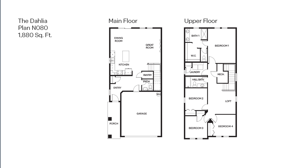 Davis Estates Dahlia Floor Plan N080