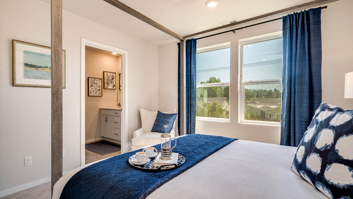 Marcola Meadows Bedroom with door to the attached bathroom