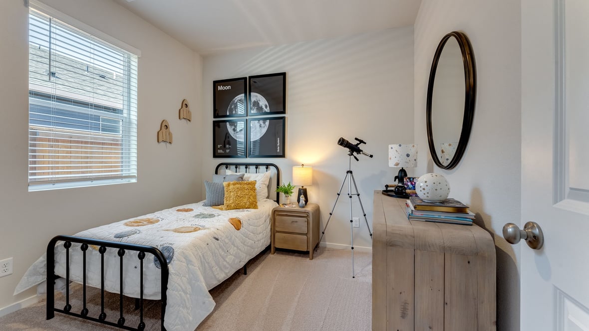 Marcola Meadows Moon and planet theme bedroom with single bedroom and a window