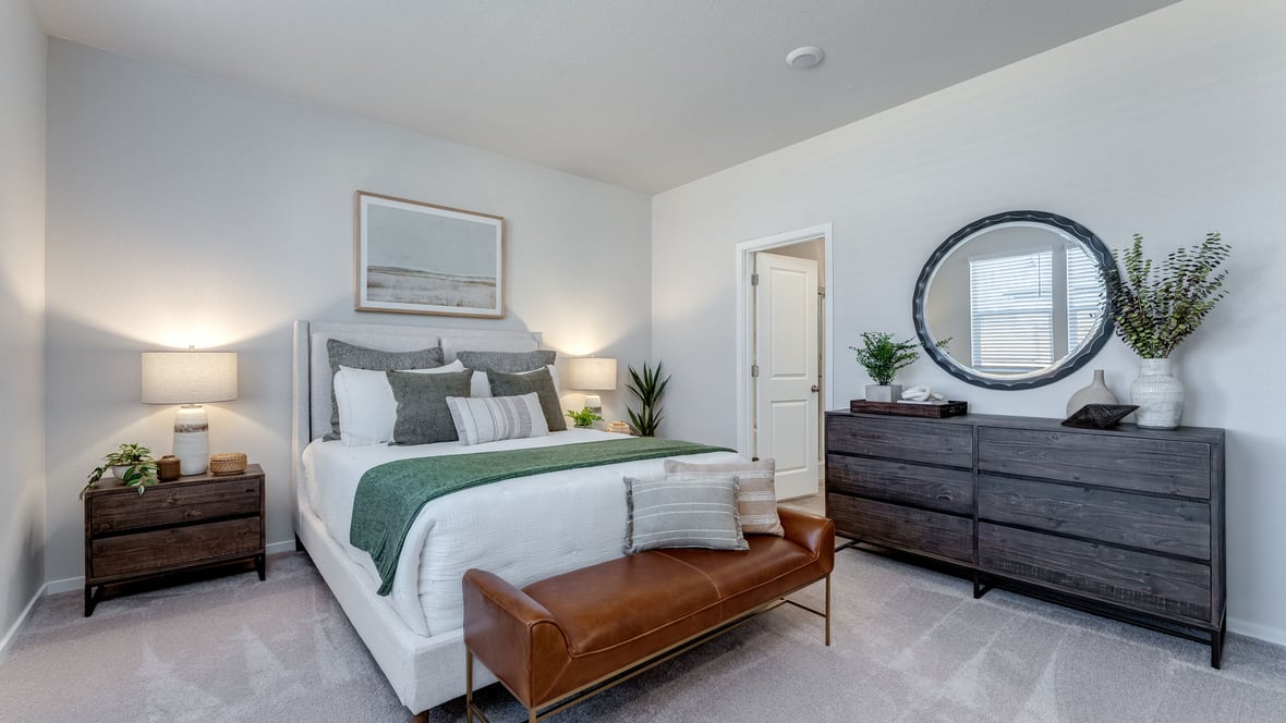 Marcola Meadows Bedroom with queen size bed and carpeted flooring