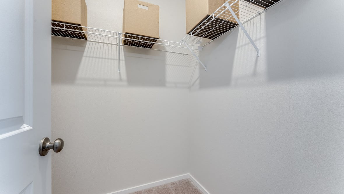 Marcola Meadows Closet space with shelf