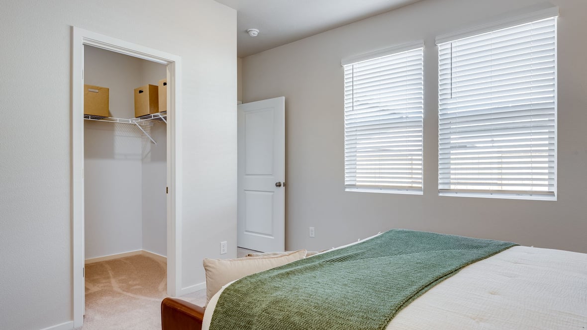 Marcola Meadows Bedroom with two windows and attached closet