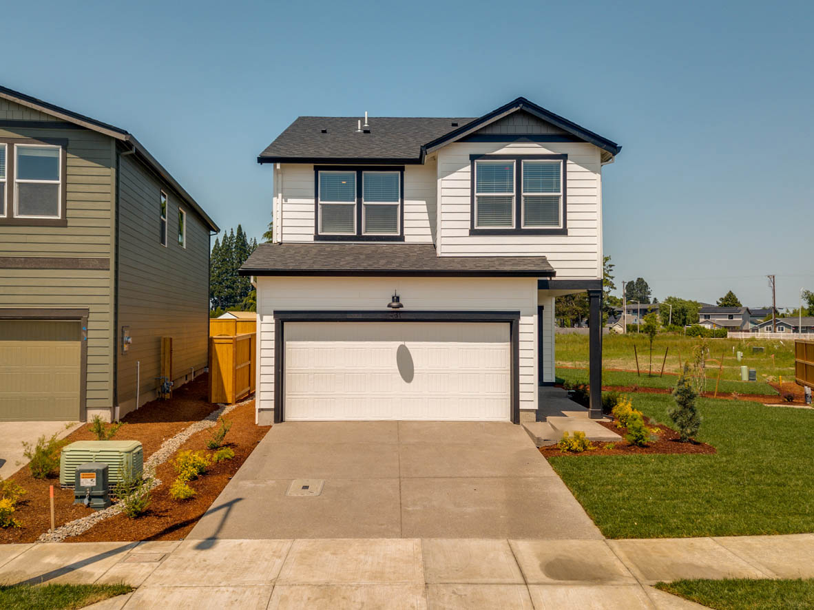 Azalea exterior of the home at Marcola Meadows