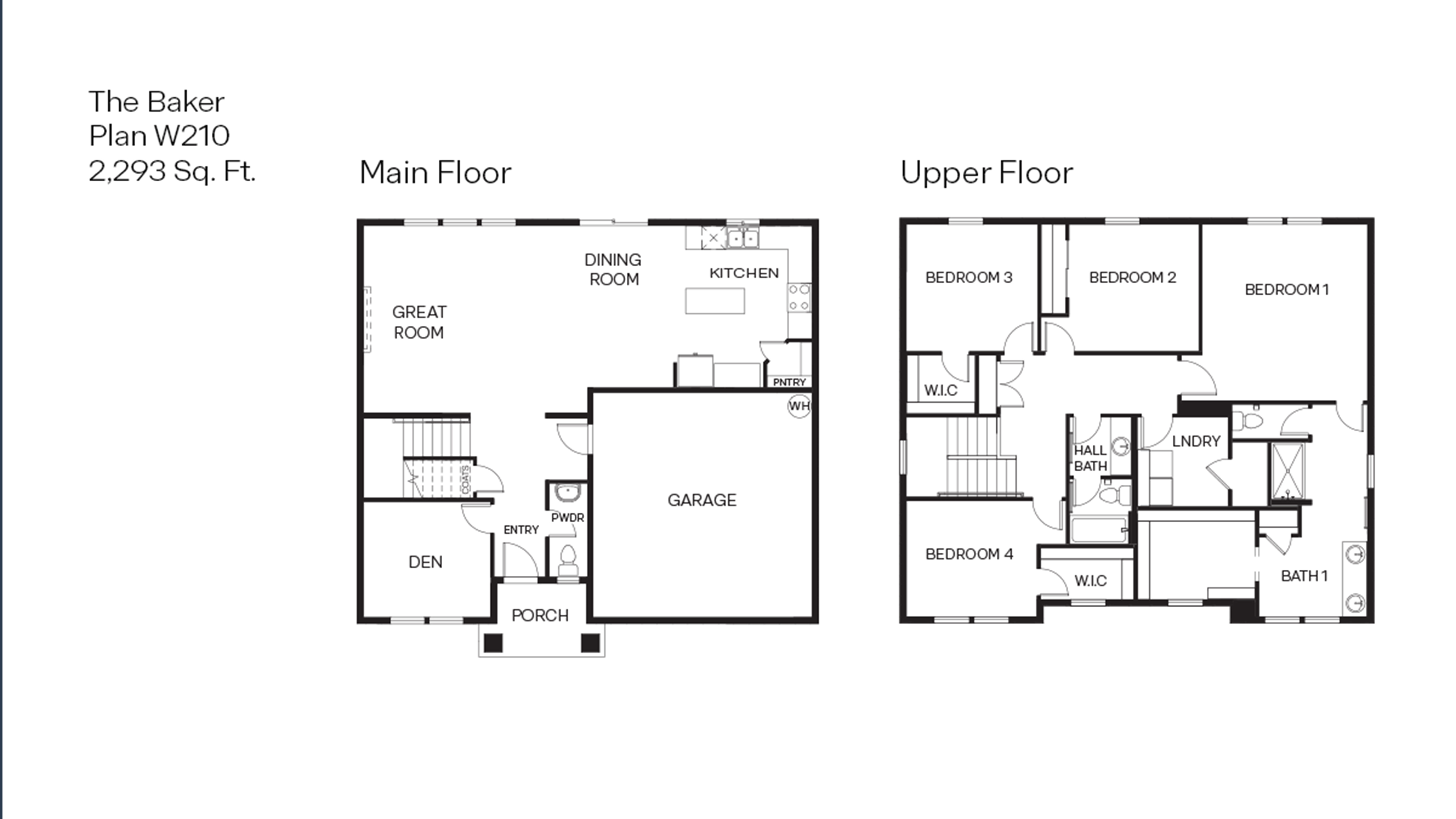 Baker W210 Floor Plan