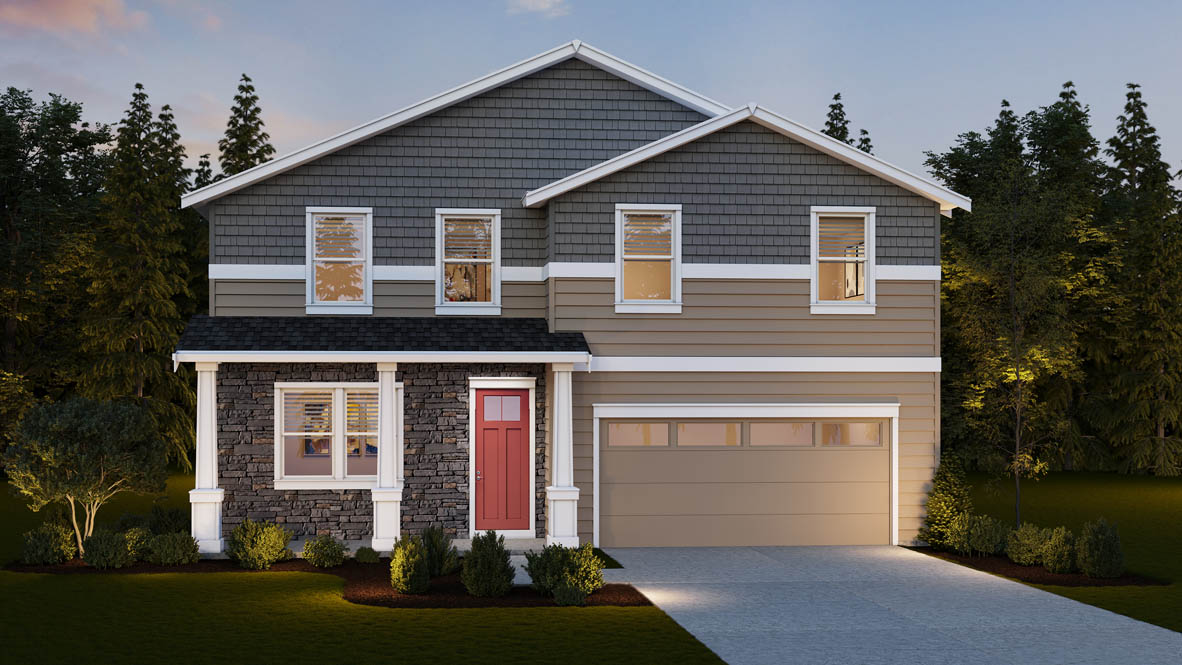 Sorrento Estates Rendering W230 Elevation E