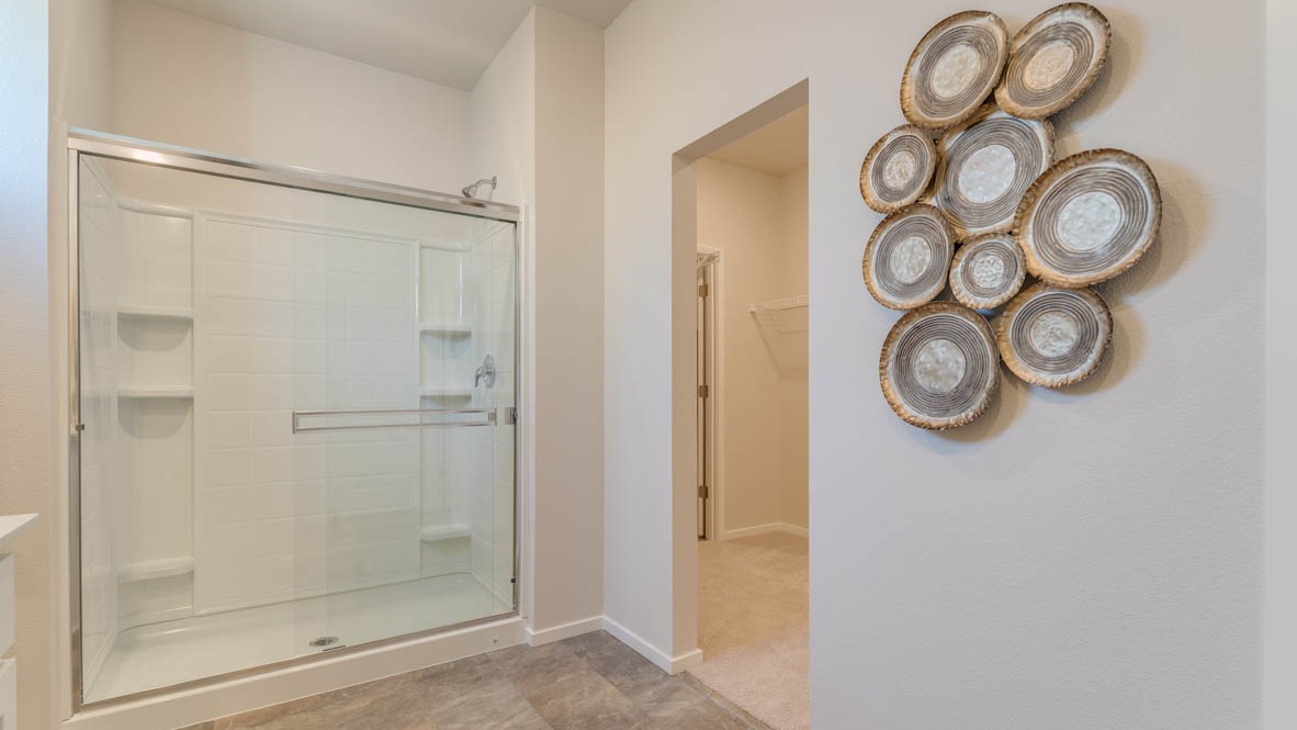 Sorrento Estates bathroom with a walkin shower