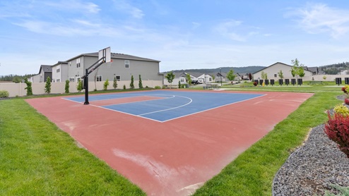 A photo of Elk Meadows Estates' basketball court.