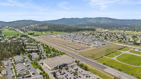An aerial view of the Elk Meadows Estates new home community.