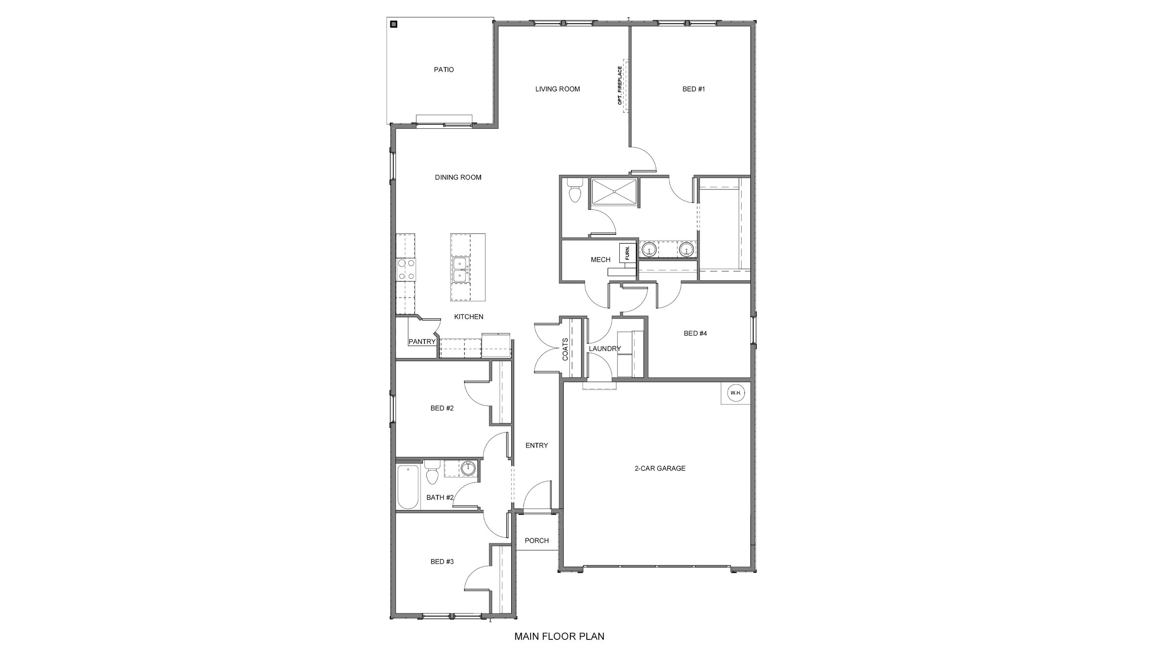 Black and white floor plan graphic