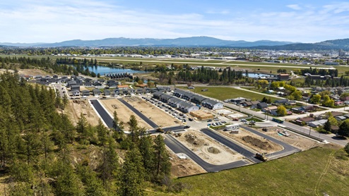 An aerial view of the Sekani West community.