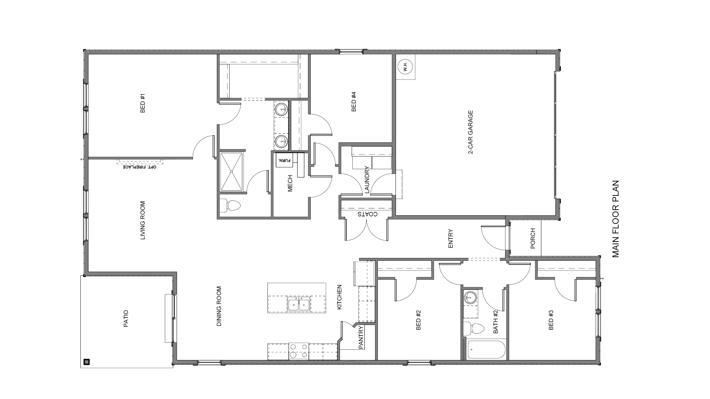 Black and white floor plan graphic
