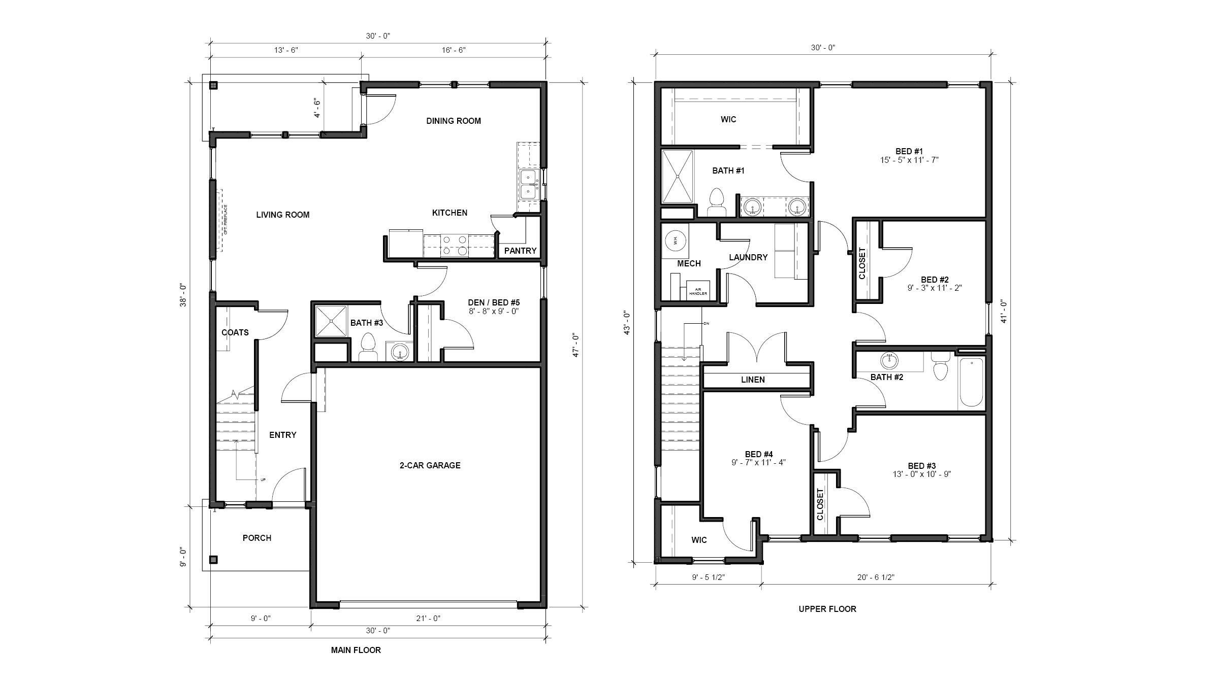 Black and white floor plan graphics
