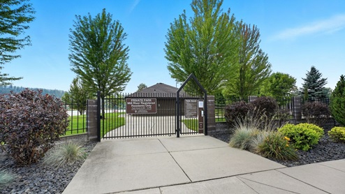 A photo of the local private park.