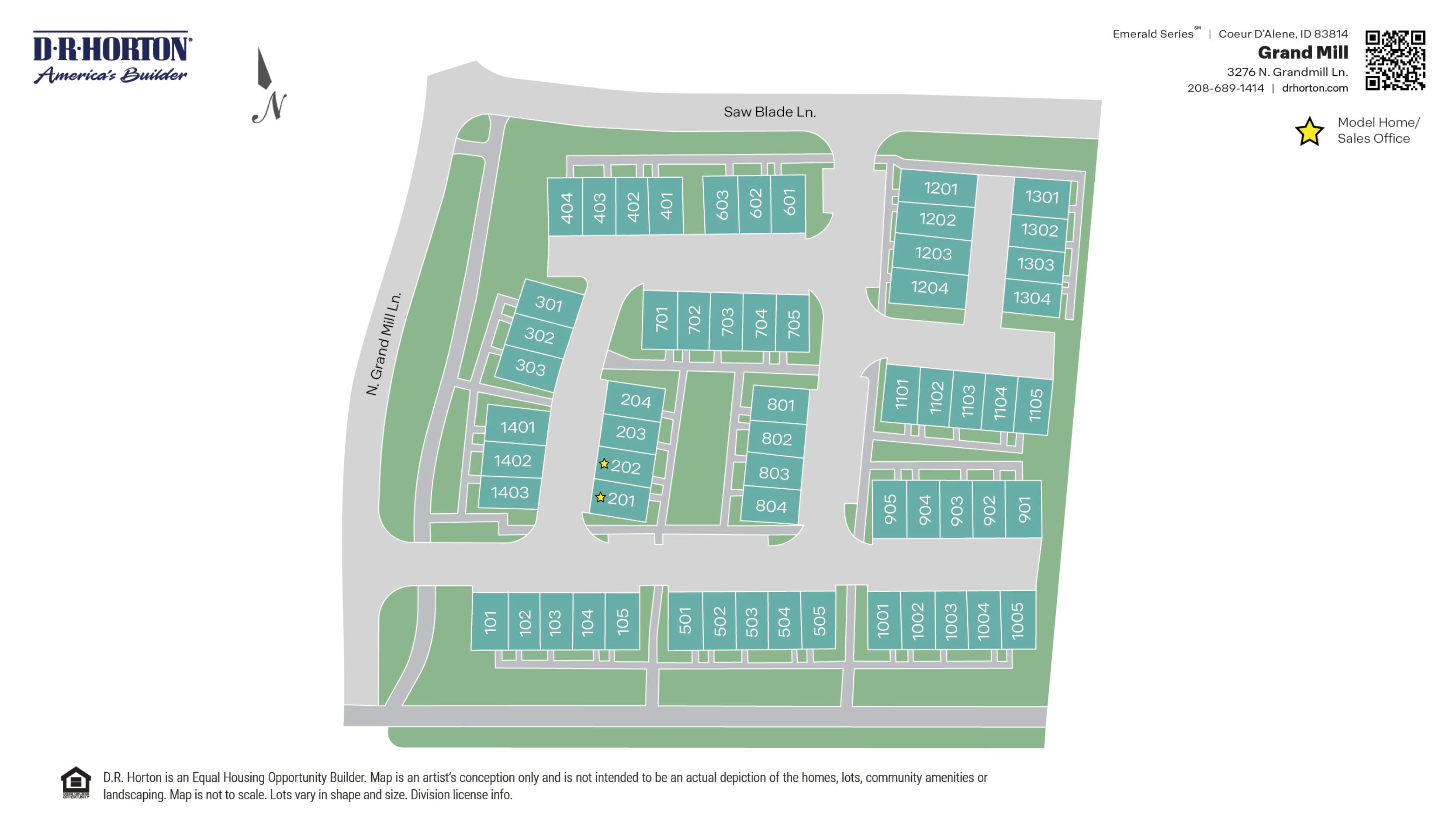 A community map of Grand Mill.