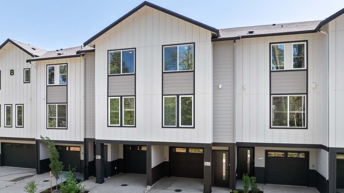 Capri townhome exterior at Cathcart Crossing