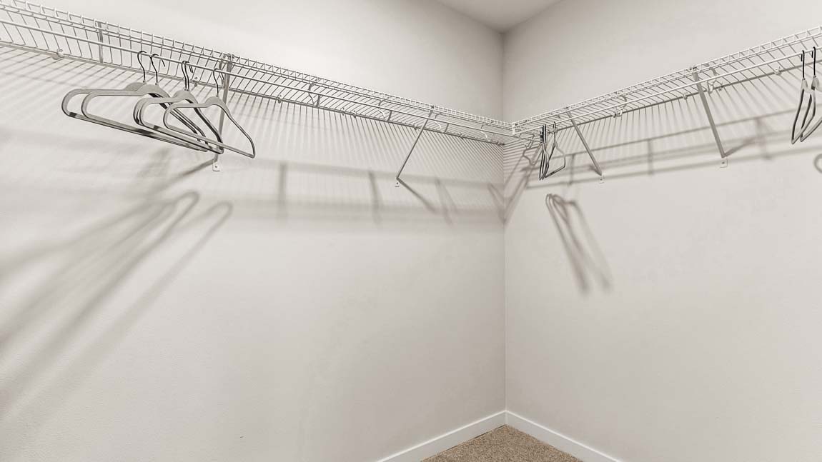 Expansive Walk-In closet for Primary Bedroom suite