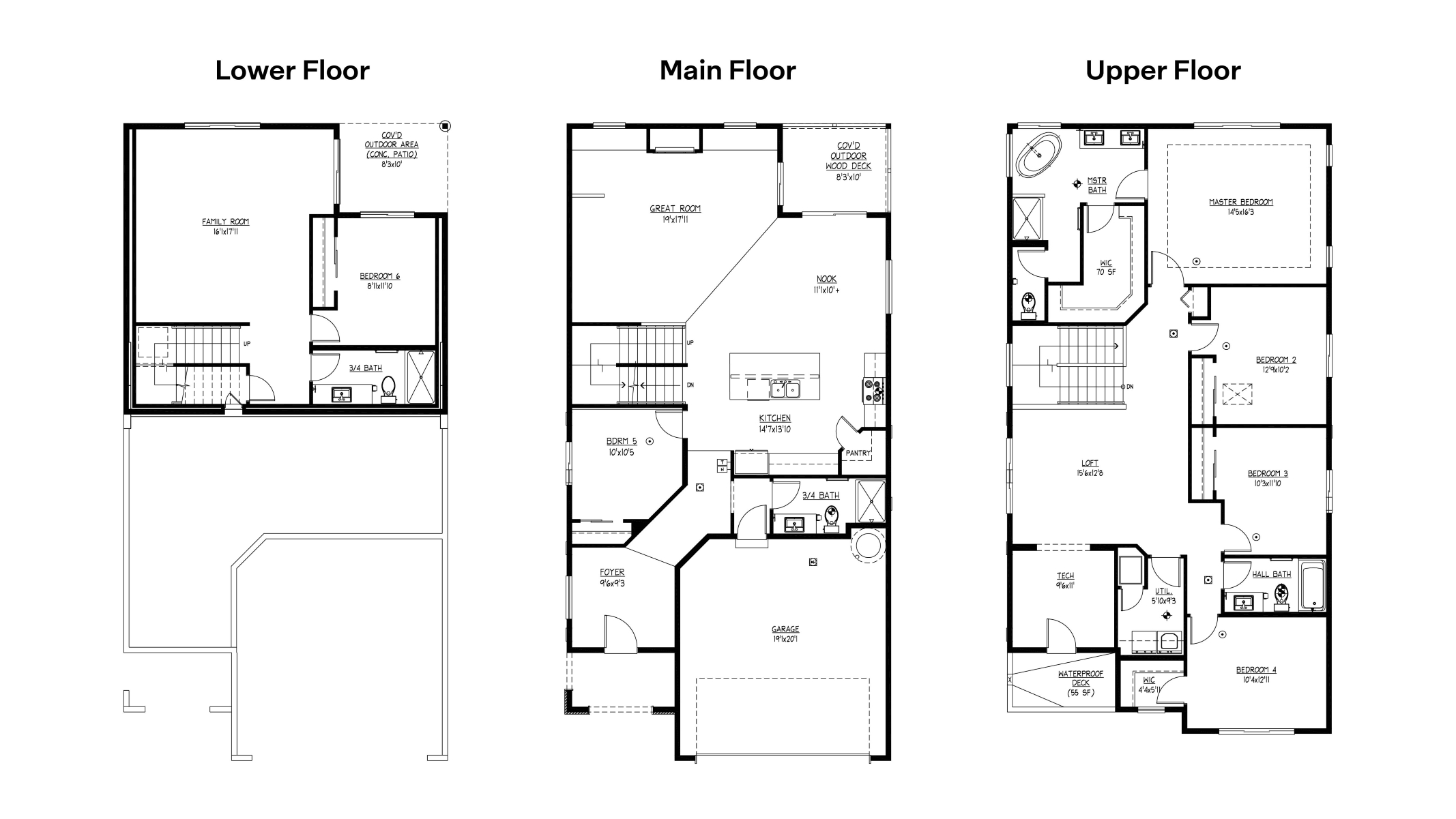 Floor Plan in Cedar Pointe Lynnwood, WA D.R. Horton