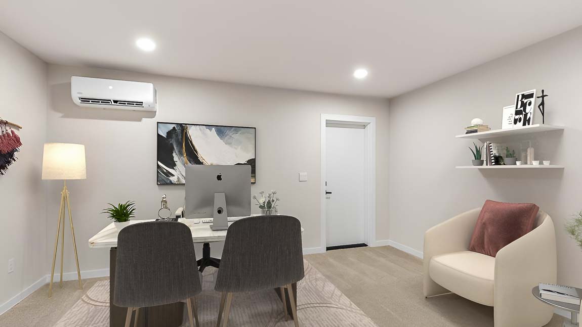 View of 2nd door inside the Bennett floor plan flex space