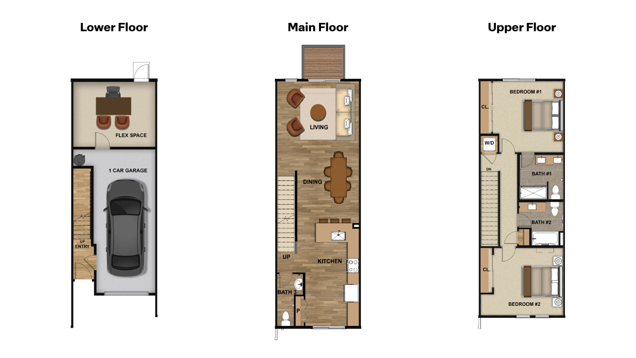 Floor Plan for Bennett with Flex space