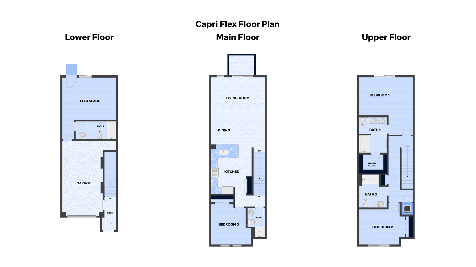 Floor plan of Capri Flex Unit