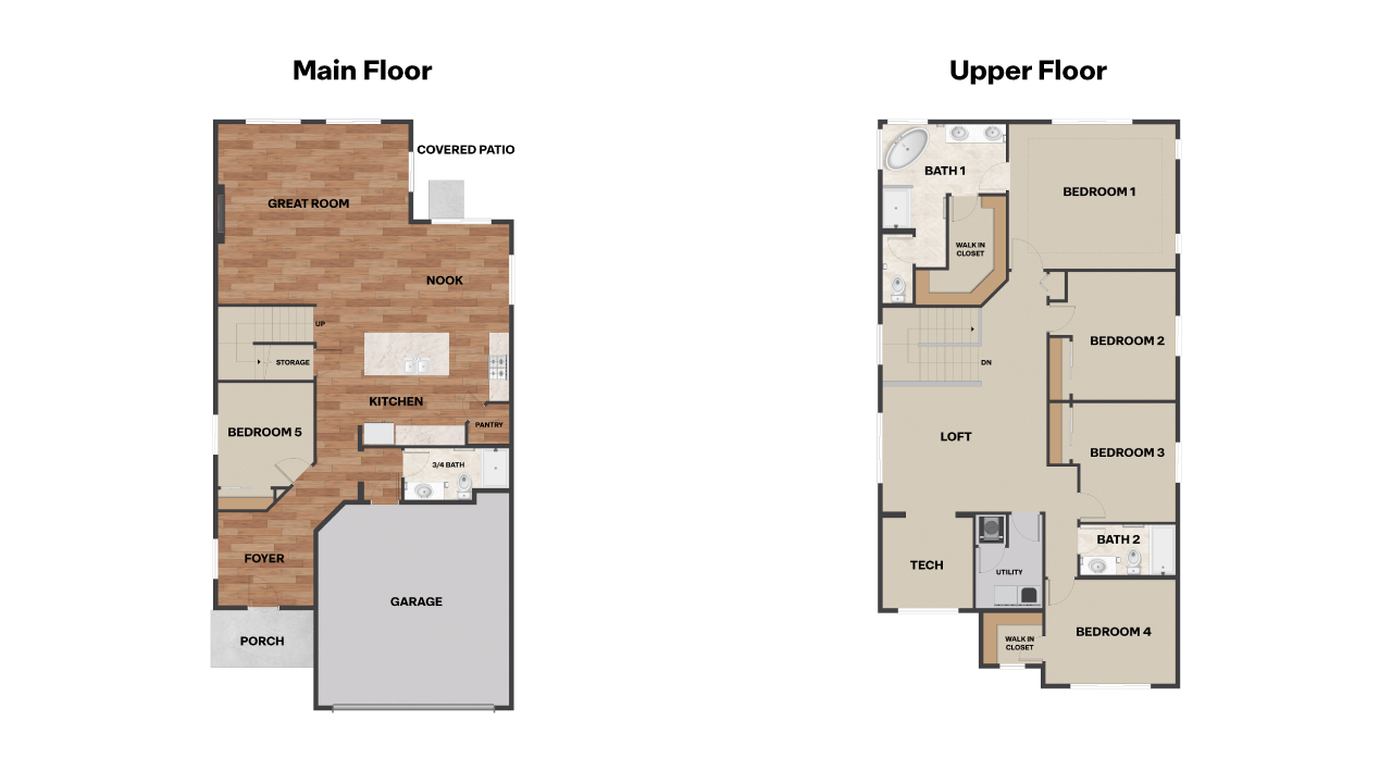 Floor plan Kimball C at Tambark Estates
