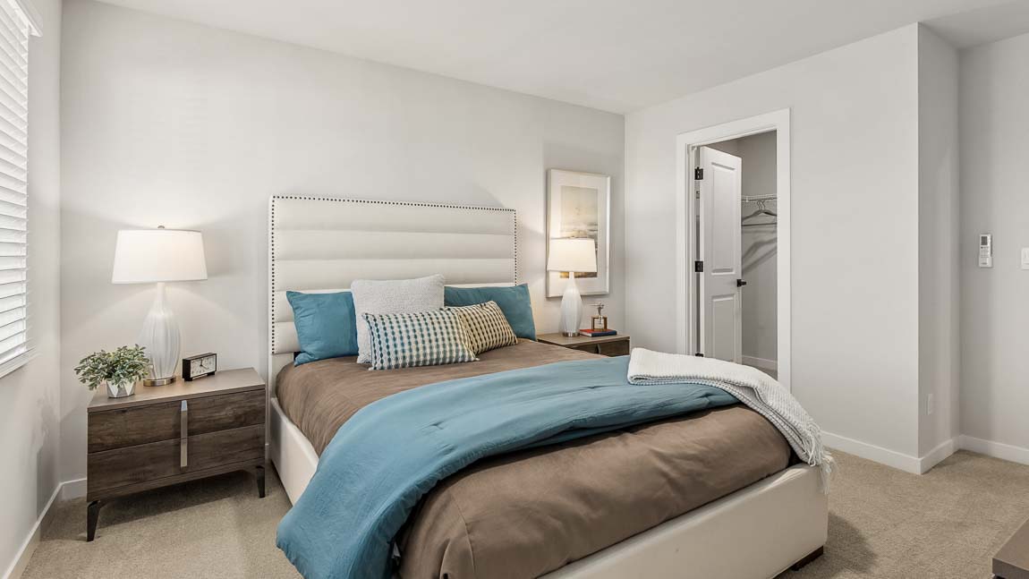 Primary bedroom with large walk-in closet