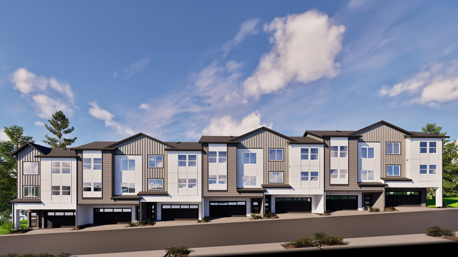 Exterior town home community at Aspen Woods