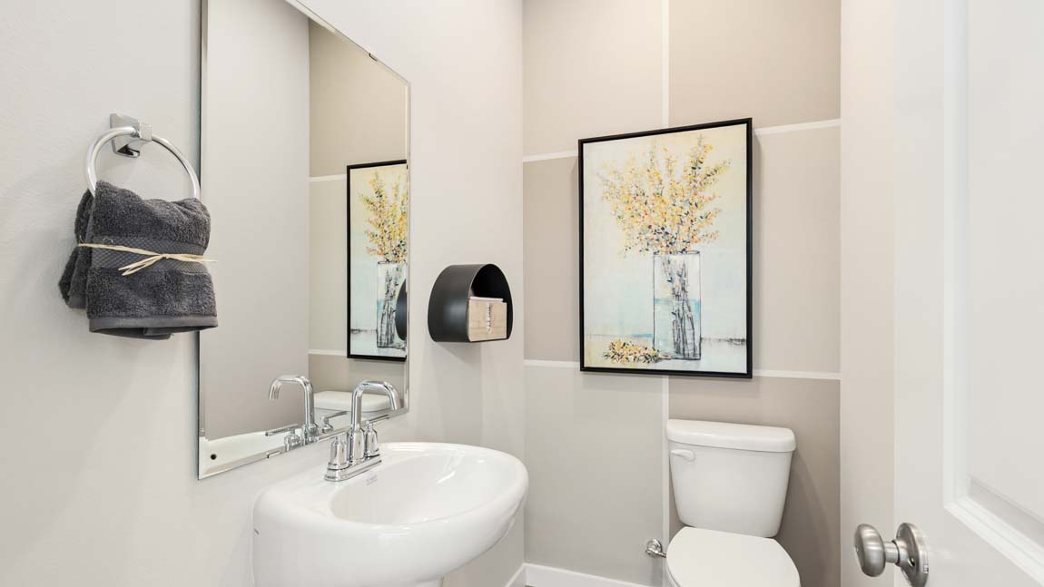 Powder bathroom on main floor