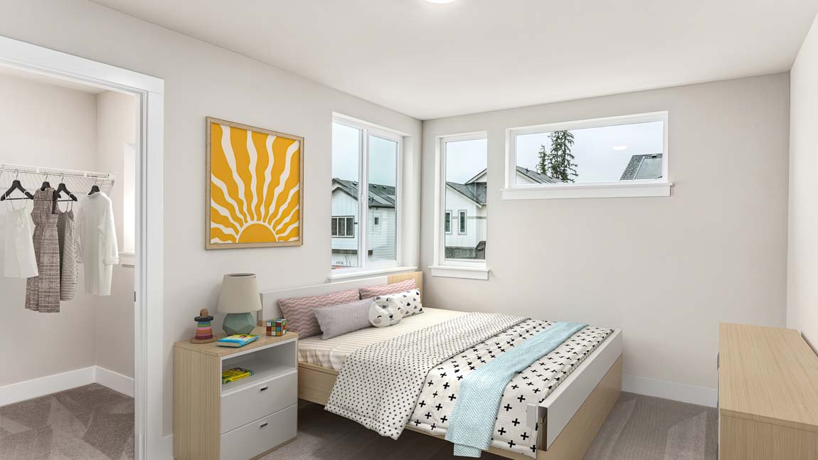 Bedroom 4 with walk in closet ideal for kids’ bedroom