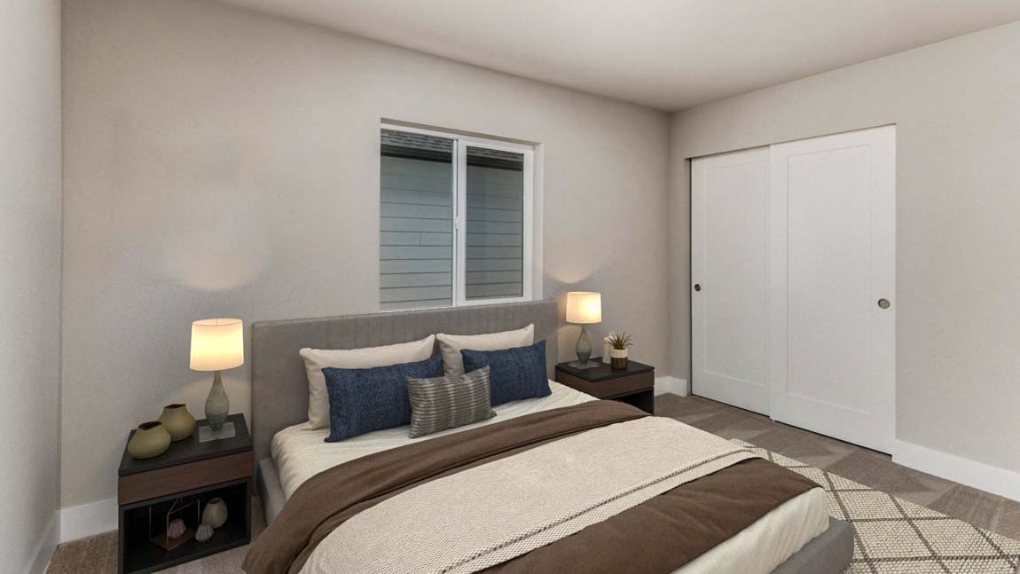 Bedroom 2 with large closet