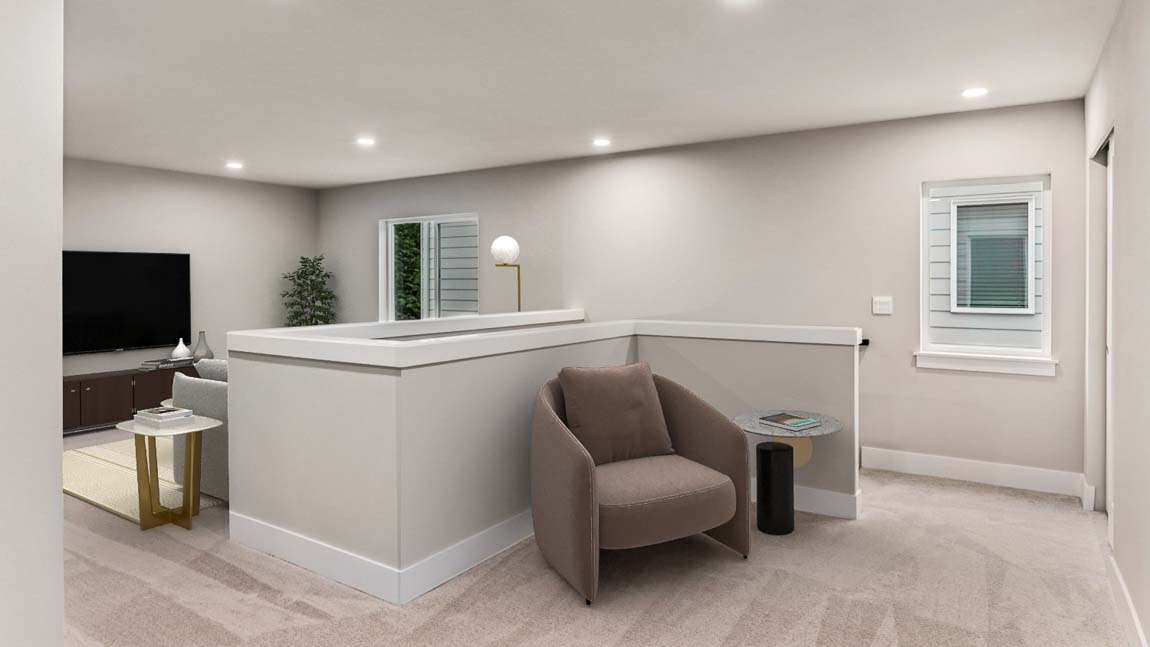 Reading nook at the landing upper floor