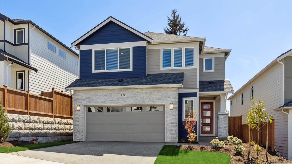 Rainier C – Exterior of Rainier C home at Amara Grove