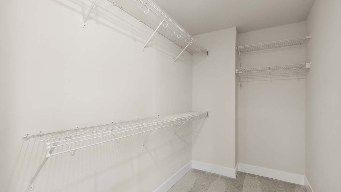 Oversized Walk in closet in the Primary bedroom suite